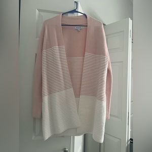 Elle Pink and White Cardigan. Barely worn